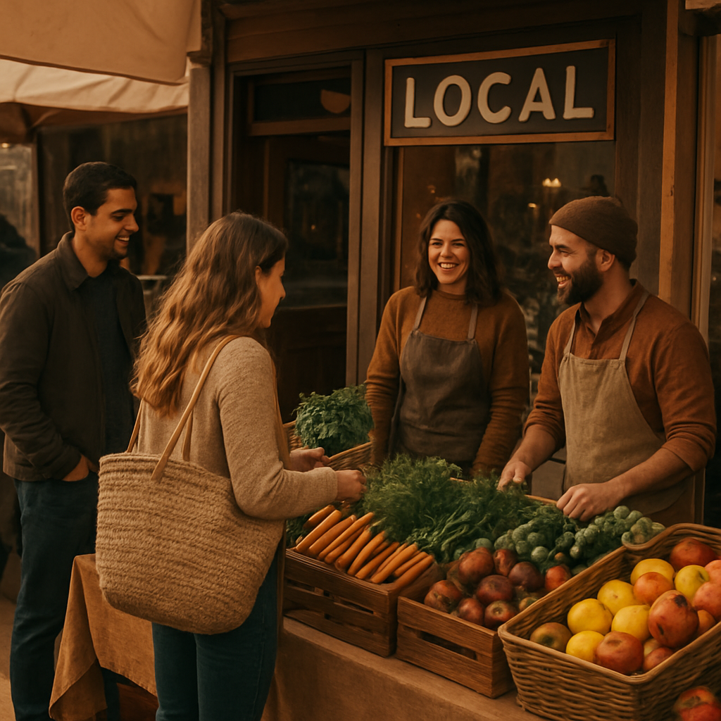 Mercado de artesanos y negocios locales de La Florida